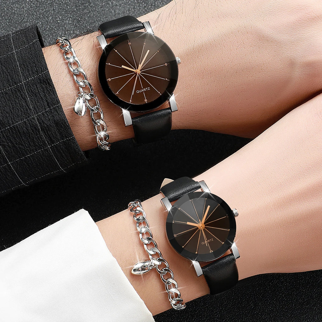 Set de Relojes y Pulseras para pareja