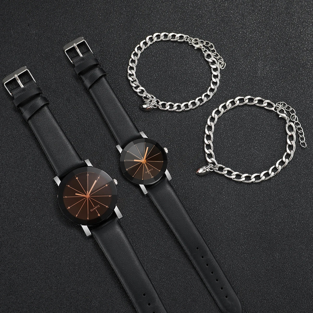 Set de Relojes y Pulseras para pareja